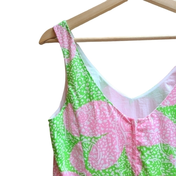 Lilly Pulitzer Citrus Print Pink and Green Dress, Size Small - Picture 3 of 9
